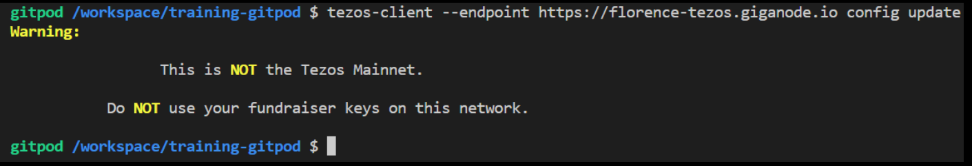 Tezos CLI, setting the endpoint