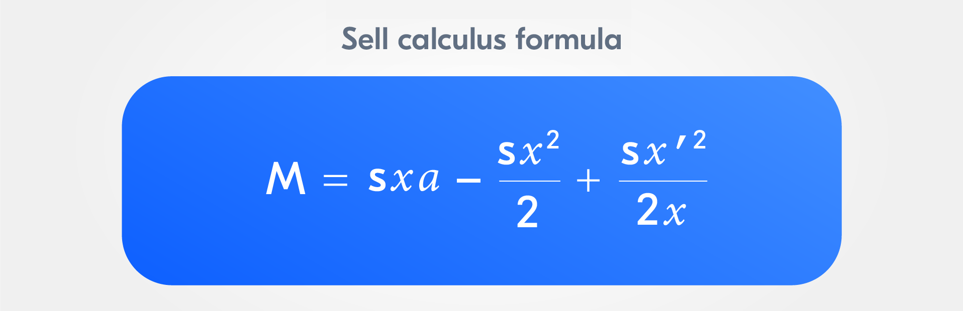 Formula to calculate the pay amount