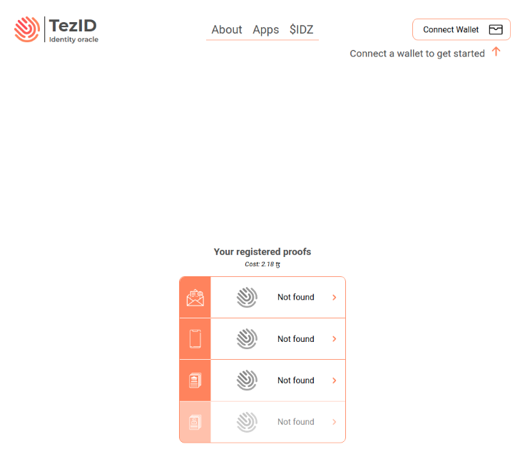 TezID homepage