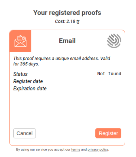 TezID generated proof